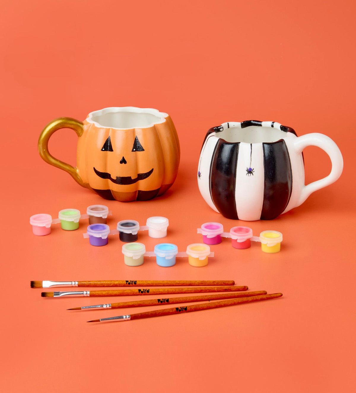 Kit 2 Tazze da Dipingere - Zucche di Halloween