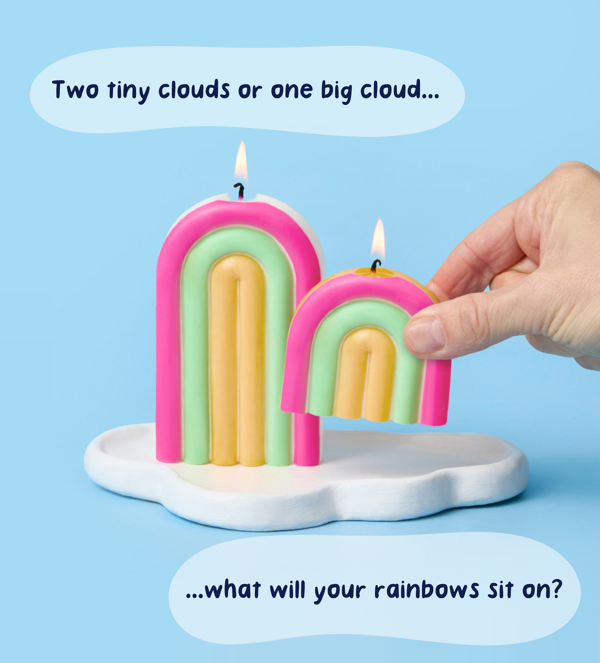Rainbow Radiance Creative Candle & Clay Kit