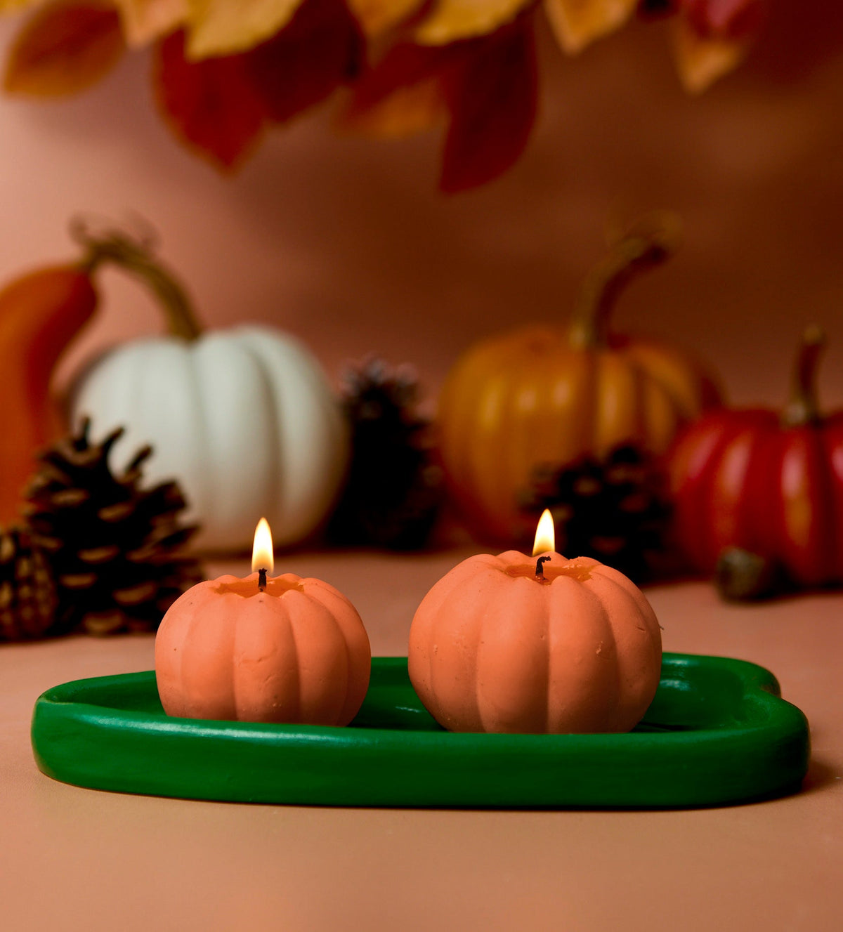 Kit Creativo de Arcilla y Vela Calabaza