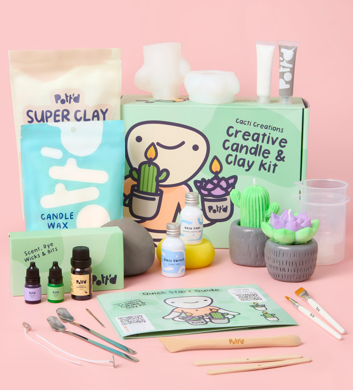 Cacti Creations Creative Candle & Clay Kit