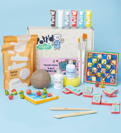Giochi Argillosi: Kit da Gioco 3 in 1