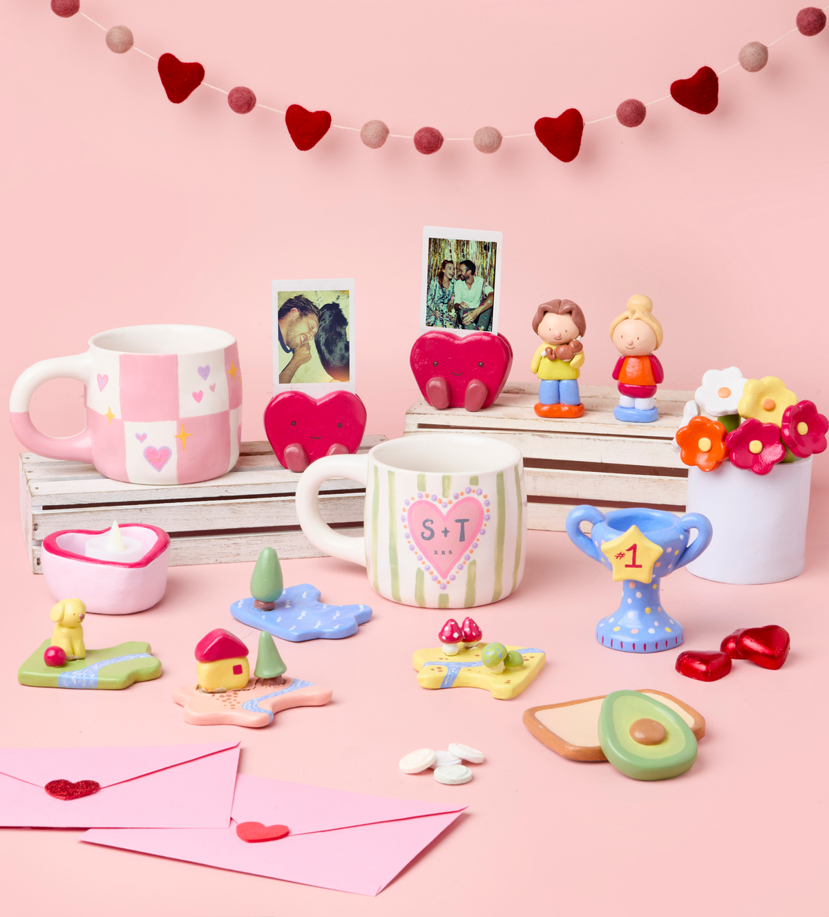 Töpfern & Tassen Bemalen Date Bundle für Zuhause