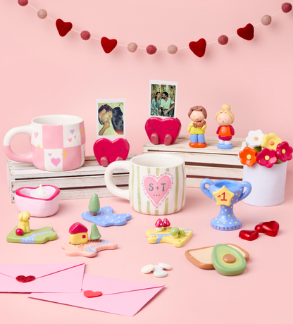 Töpfern & Tassen Bemalen Date Bundle für Zuhause