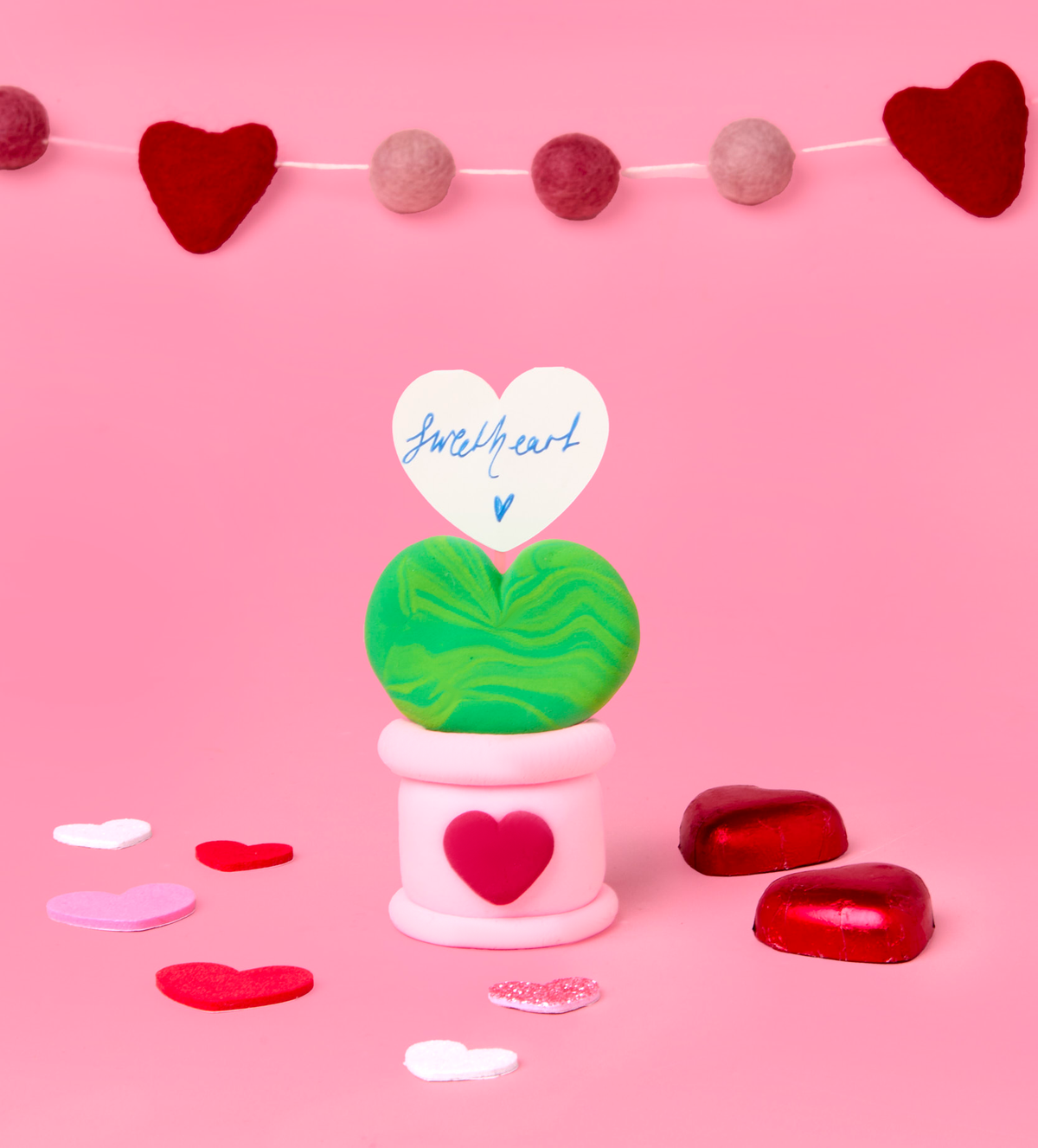 Valentinstag Foam Dough & Tassen Set