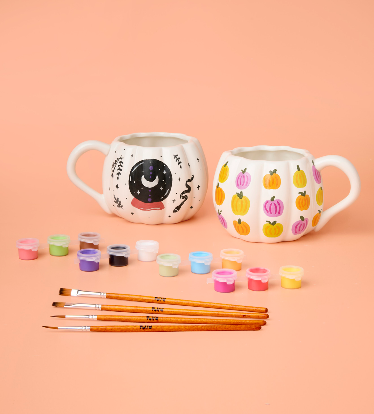 Peinture Sur Tasse Citrouille x2