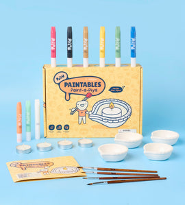 Kit 4 Diya in Ceramica da Dipingere