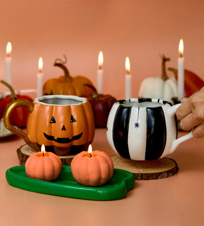 Coffret Citrouille : Bougies et Tasses
