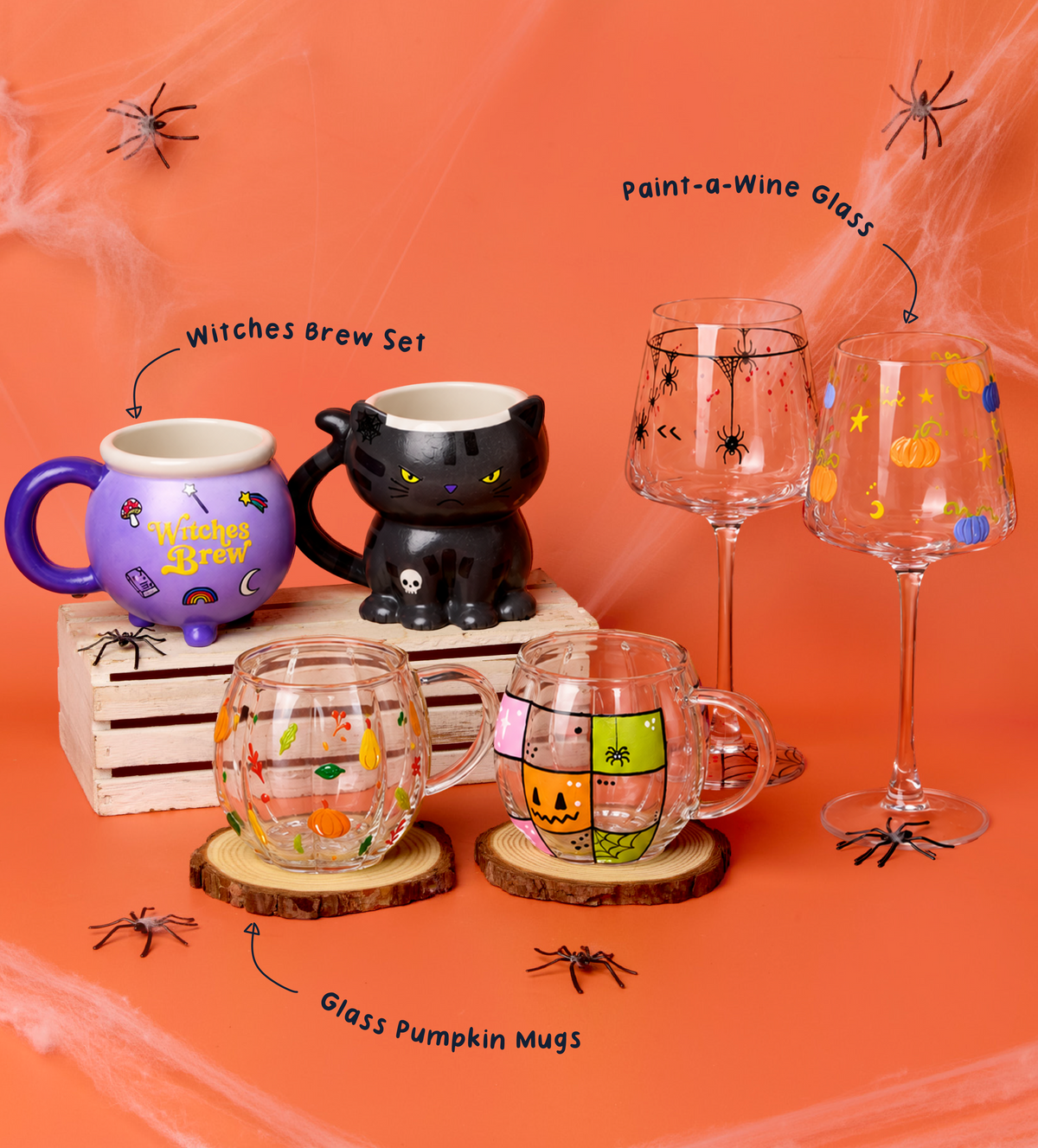Halloween-Malvorlagen-Trio