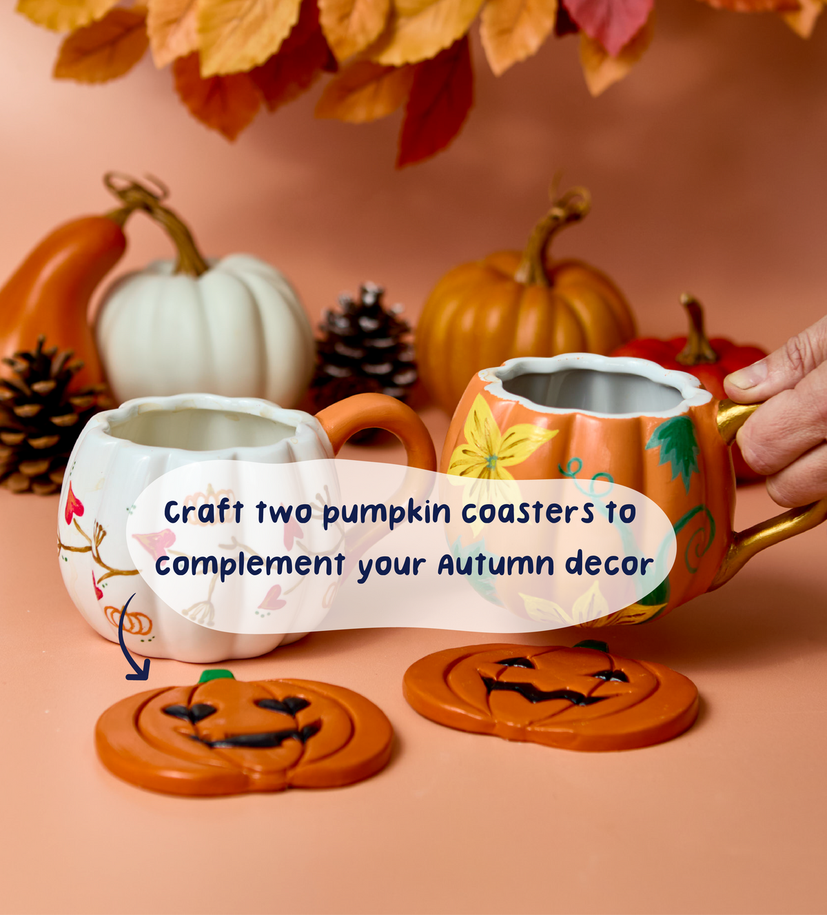 Pumpkin Coaster Clay Kit