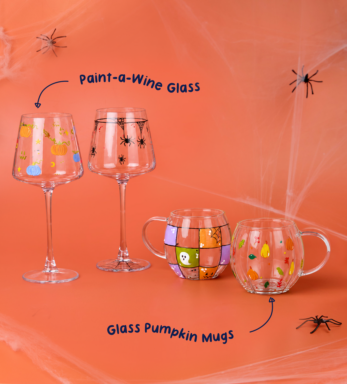 Coffret Verres d’Halloween à Peindre