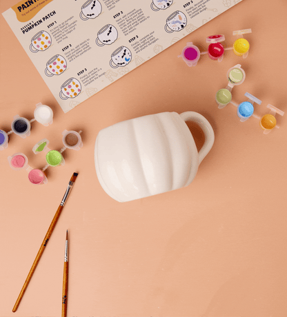 Peinture Sur Tasse Citrouille x2
