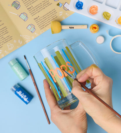 Father's Day Paint-a-Beer Glass x2