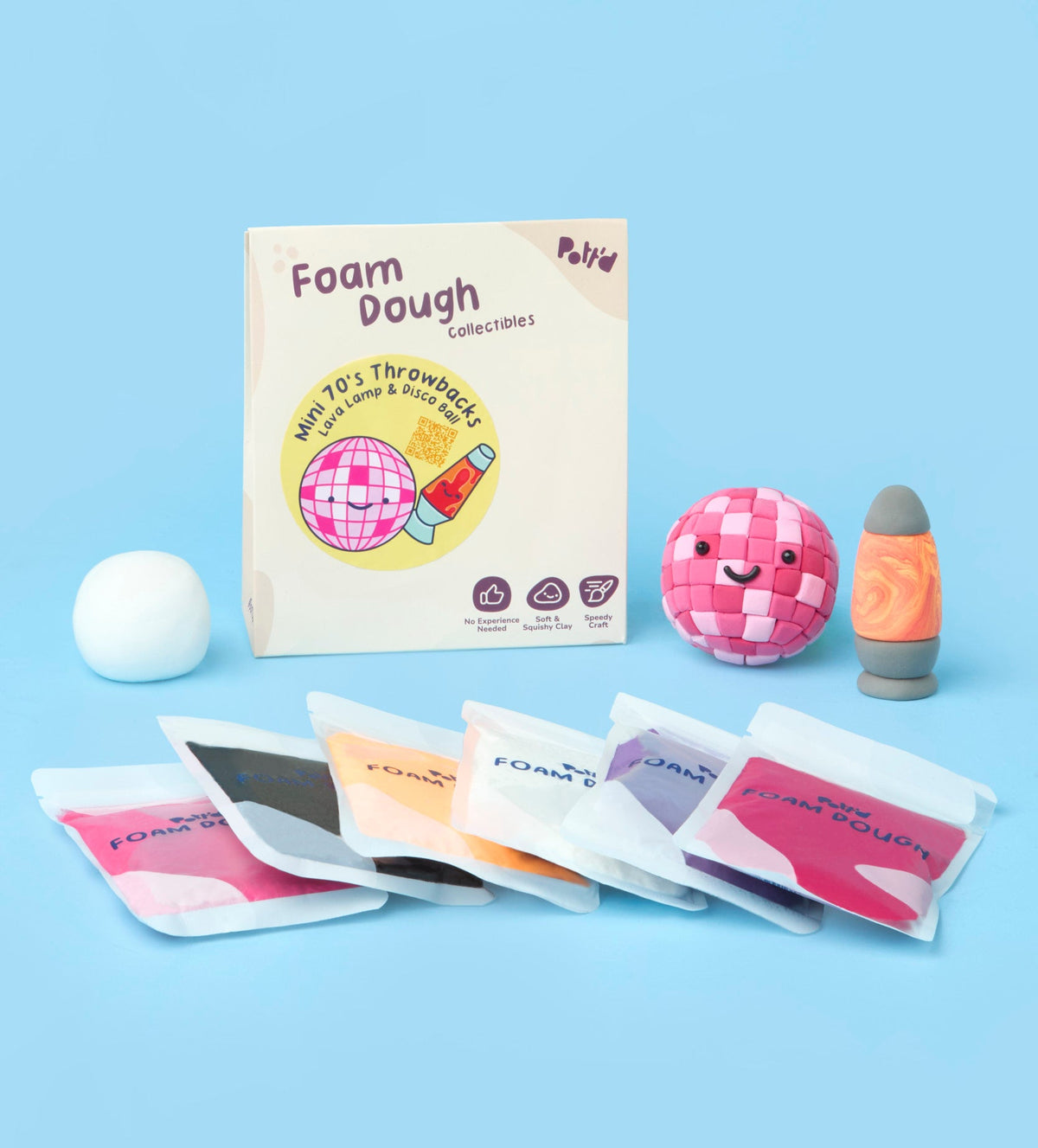 Schaumstoff-Modelliermassen-Bundle durch die Jahrzehnte
