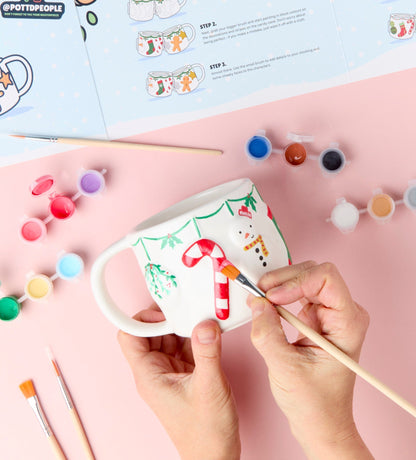 Christmas Decoration Paint-a-Mug x2