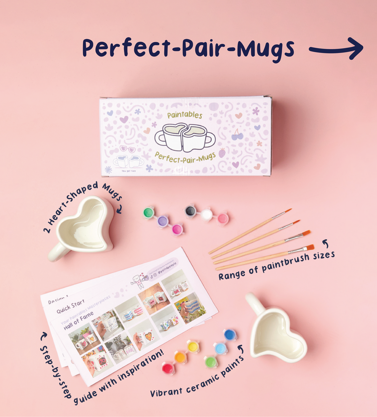 Pack Full of Heart Tazas y Marcos