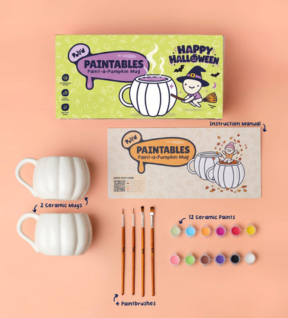Coffret Mugs Citrouille à Peindre
