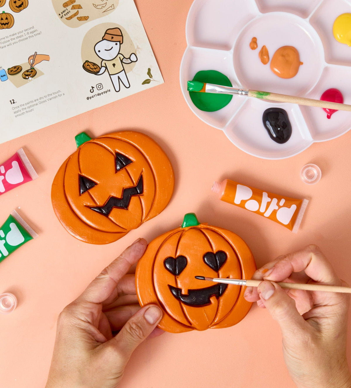 Pumpkin Coaster Clay Kit