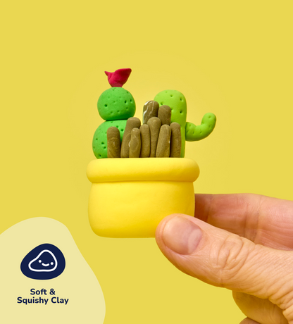 Flores y Plantas: Trío de Cactus