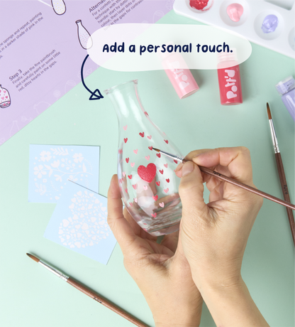 Paint-a-Glass Vase x2
