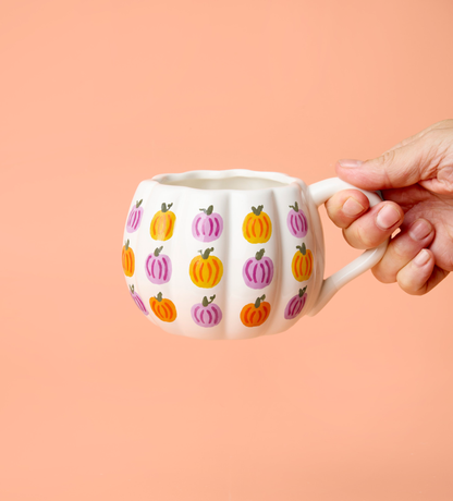 Peinture Sur Tasse Citrouille x2