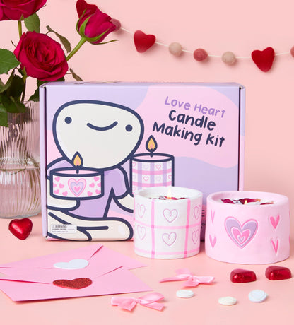 Love Heart Candle Making Kit