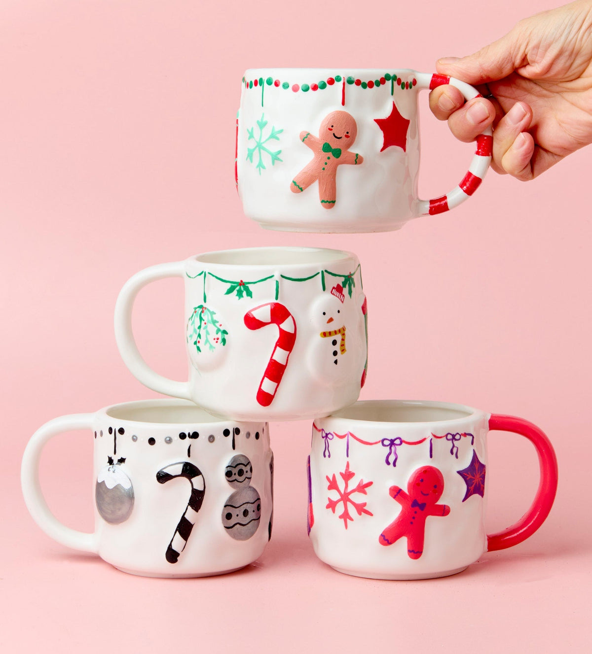 Christmas Decoration Paint-a-Mug x2