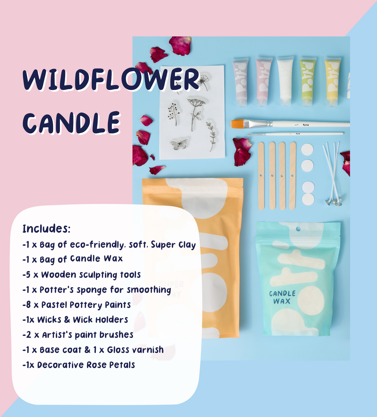 Creatief Kaarsen & Decoratie Pakket