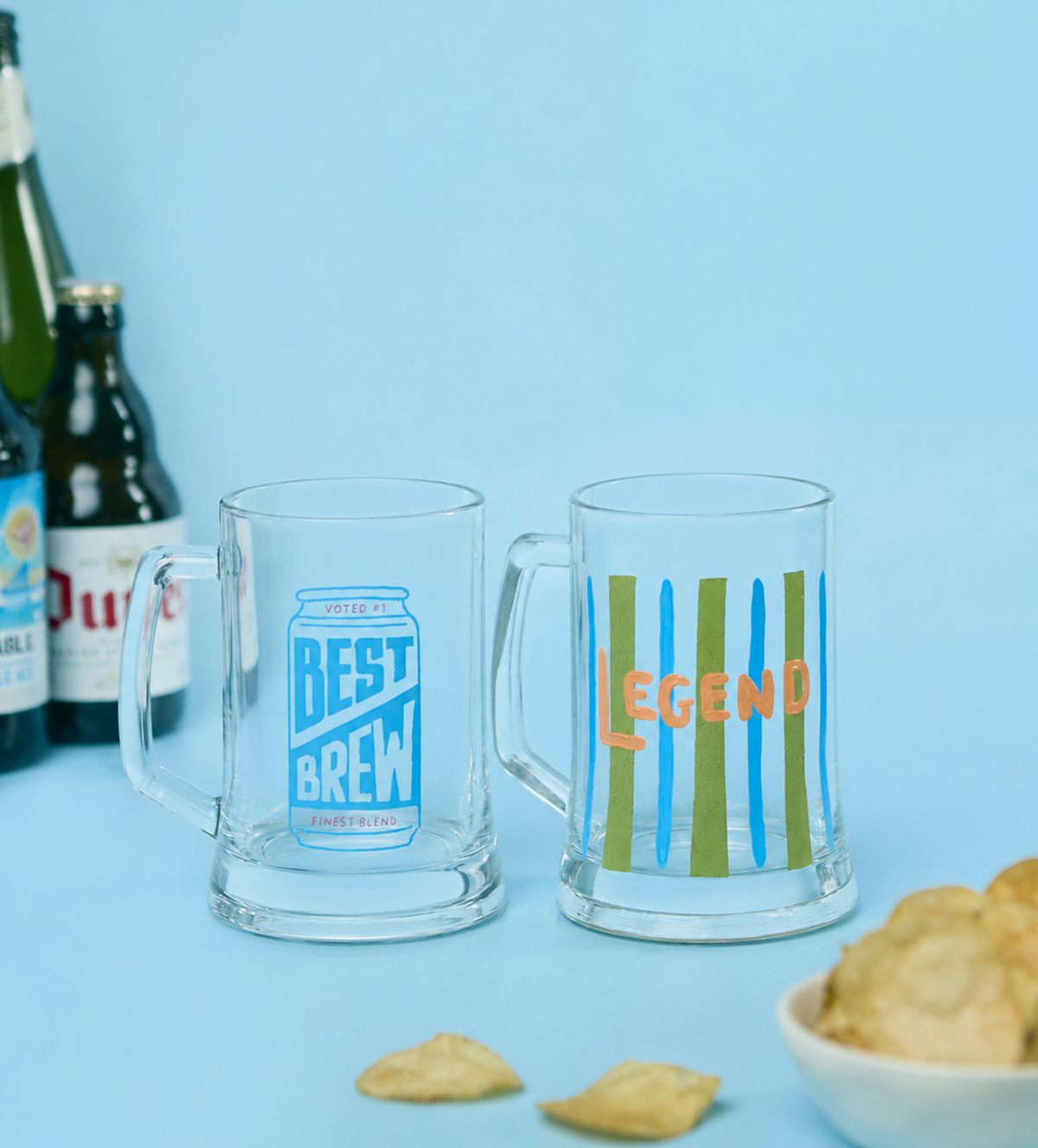 Bierglas Bemalen Set x2