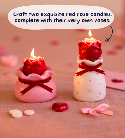 Rode Roos Creatieve Kaars- en Kleikit