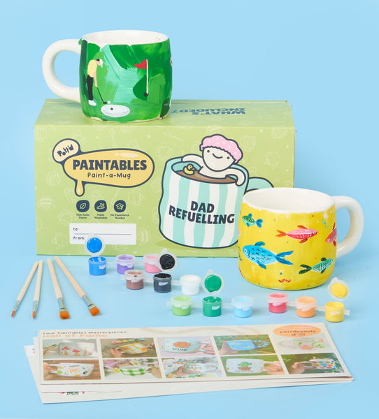 Paint-a-Mug Vaderdag Kit x2